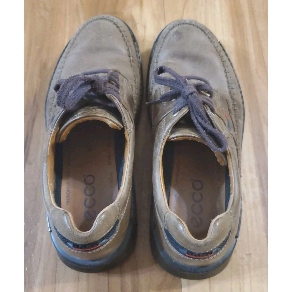 ECCO Fusion Moc Toe‎ Brown Leather Comfort Oxfords Men's EU 42 US Size 8/8.5